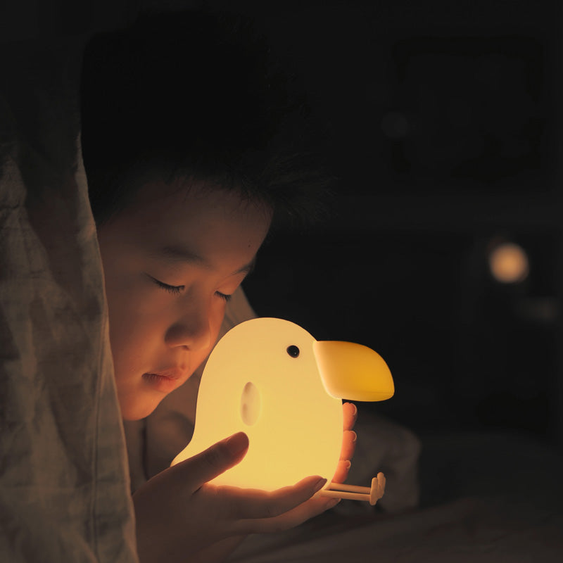 Kids Night Light Cute Silicone Bird Nursery Lamp for Baby and Toddler Animal Night Light for Boys and Girls Squishy Night Light for Bedroom and Kids Room Kids Gift (Bird)