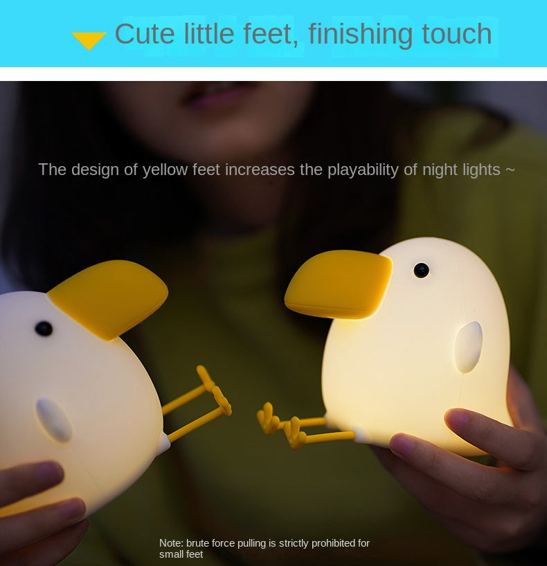 Kids Night Light Cute Silicone Bird Nursery Lamp for Baby and Toddler Animal Night Light for Boys and Girls Squishy Night Light for Bedroom and Kids Room Kids Gift (Bird)