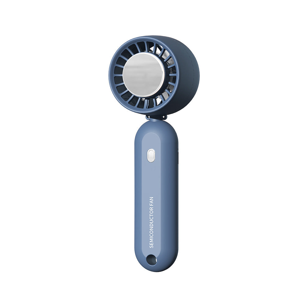 New Ice-cooled Handheld Fan for Outdoor Portable USB Mini Desktop Silent Folding Fan