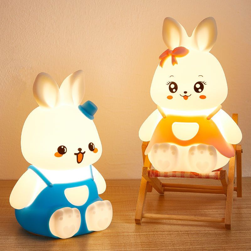 Cute Bunny Night Light for Kids, Easter Gift Rechargeable Baby Nightlight Toddler Nightlight for Bedroom, Animal Bunny Kids Lamp Kawaii Room Decor