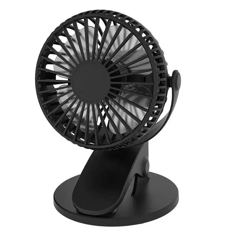 Portable Battery Operated Stroller 360 Degree Rotation Quiet 2000mah Battery Mini USB Rechargeable Clip Table Fan