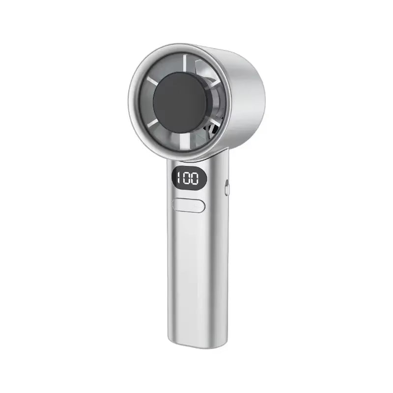 New Style 100-Speed High-Speed Handheld Stepless Variable Speed Mini Fan USB Turbine Handheld Powerful Fan Mini Fan