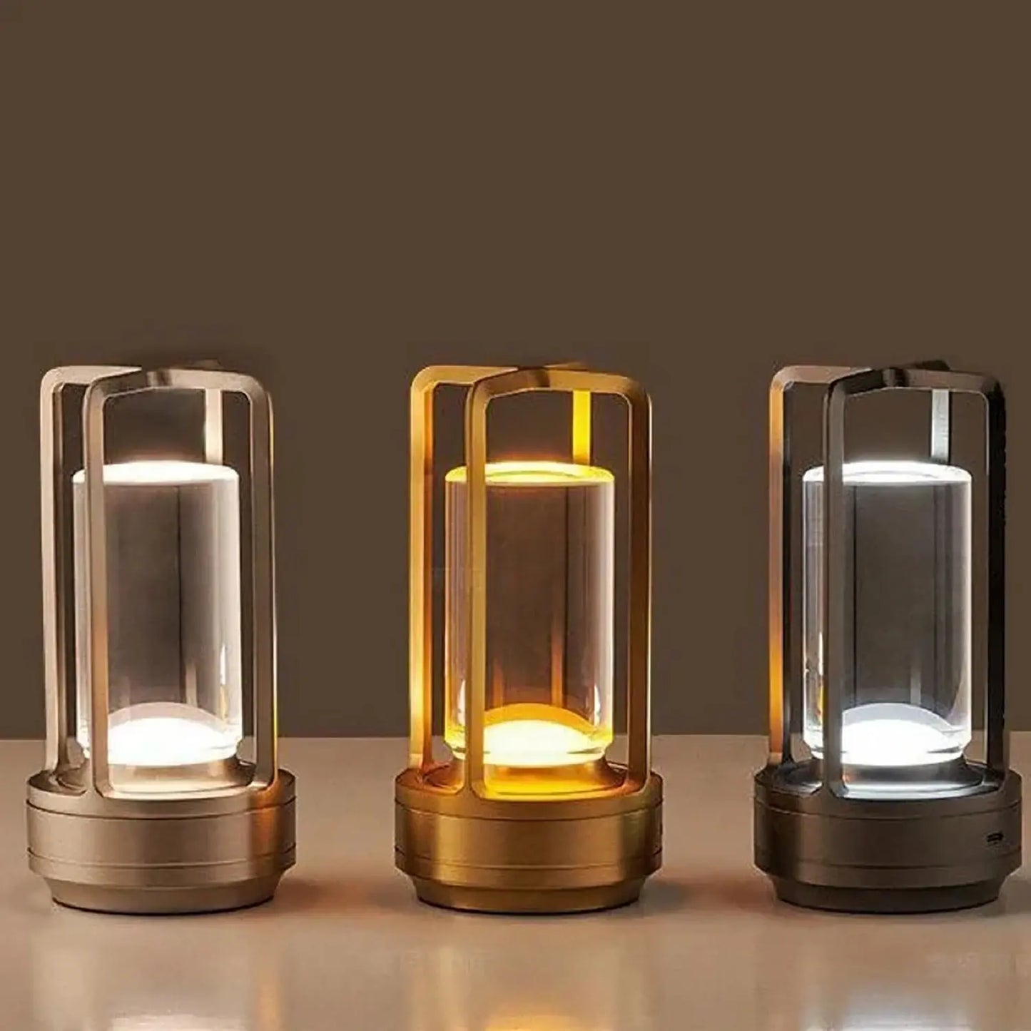 RGB Remote Control Cross USB Rechargeable Lantern Japanese Ambientec Touch Cordless Led Table Lamp for Bar Restaurant