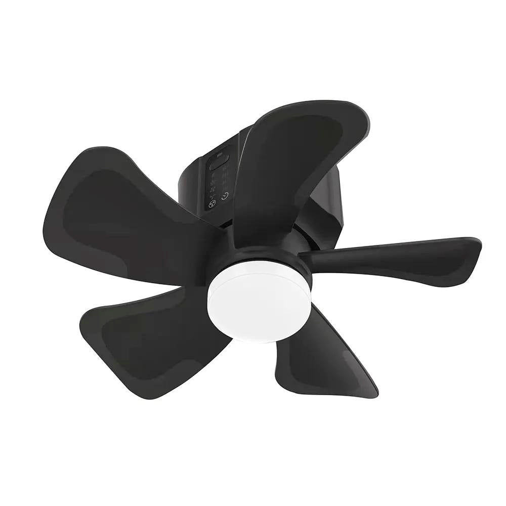 Manufacturer Wholesale USB Charging 8-Inch Mini Portable Ceiling Fan with LED Light and Outdoor Camping Remote Control