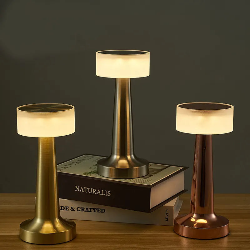 Touch Switch Led Bedside Night Lights Chargeable Desk Light Rechargeable Usb Bar Restaurant Led Table Lamp for Restaurant Hotel