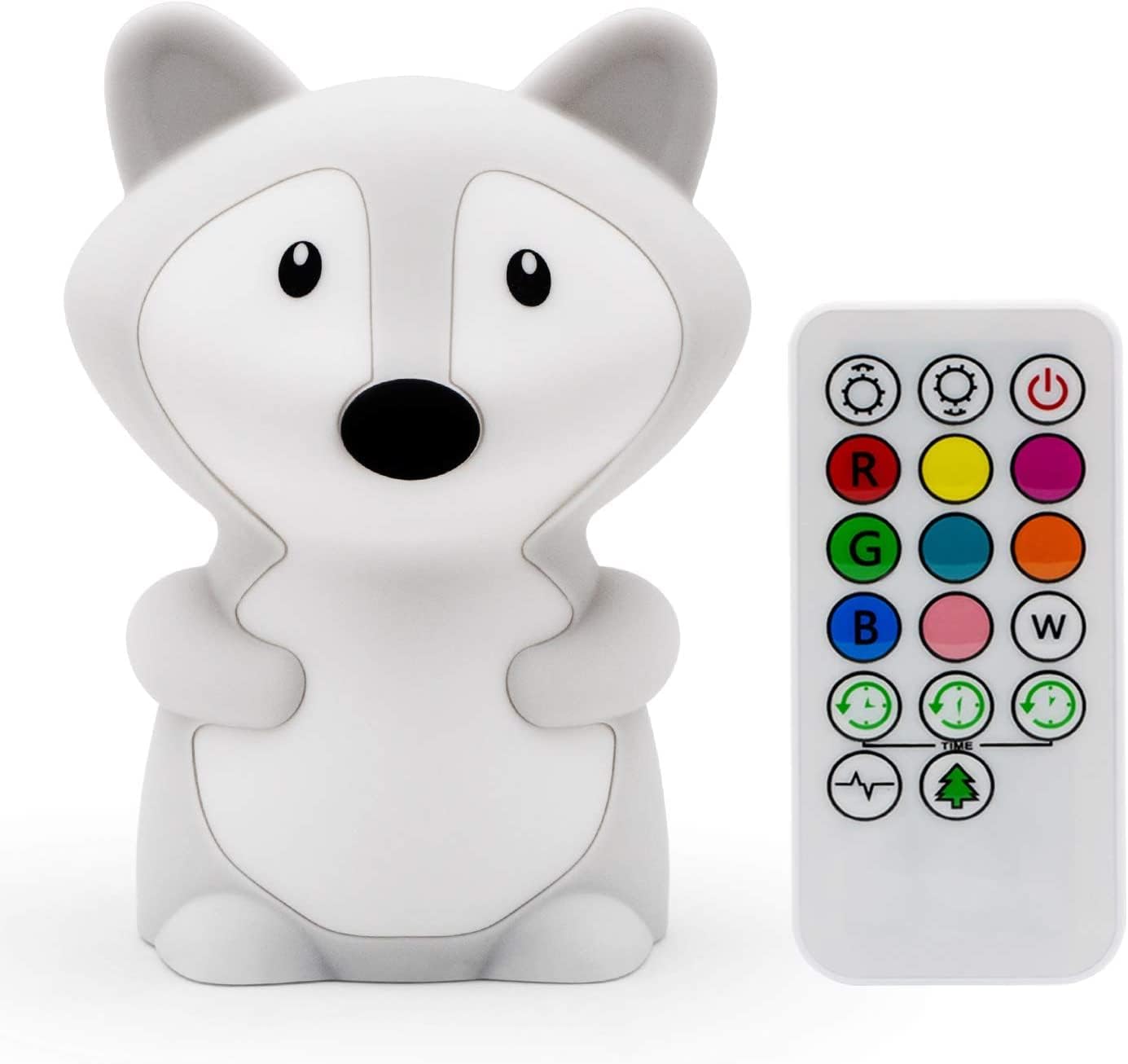 Night Light for Kids, Bedside lamp, Bedroom Light, LEDs Lights, lamp Kids, Baby Nursery lamp, Break Resistant, Eye Caring, Adjustable Brightness & Color, Touch Control - Medium Fox
