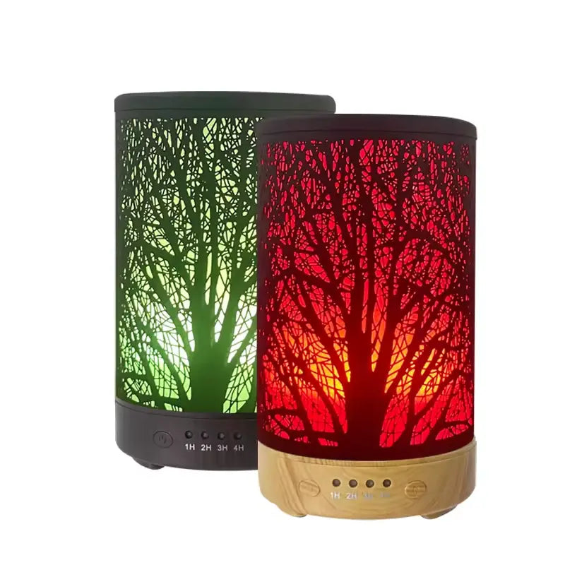 Metal Essential Oil Diffuser,Aromatherapy Diffuser 7 Colors Changed Ultrasonic Diffuser Air Led Diffuser Infuser Oil Machine Essential Oils for Diffusers for Home Large Room Office