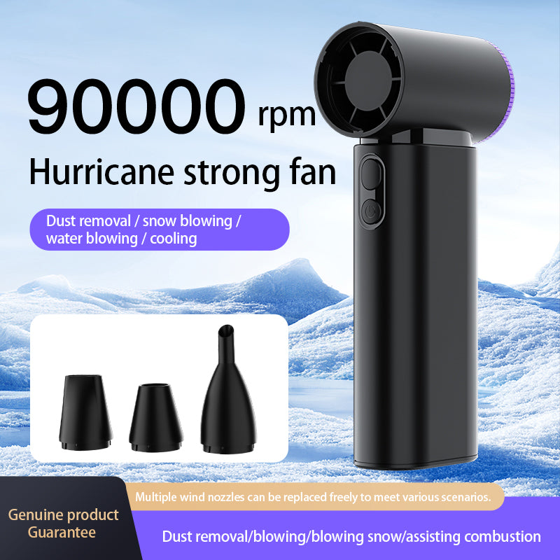 2025 Cross-border New Product: High-speed Handheld Violent Fan, Strong Blowing and Dust Blowing, USB Boost Turbine, Micro Mini Fan