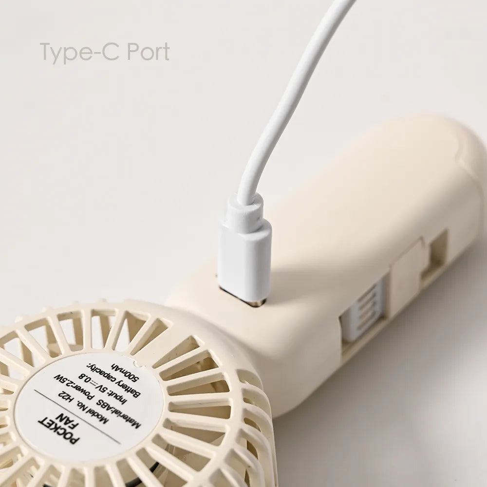 New est Top Sale Factory Portable Mini Rechargeable Outdoor Use BLDC Portable with Power Line Sling Handheld Fan