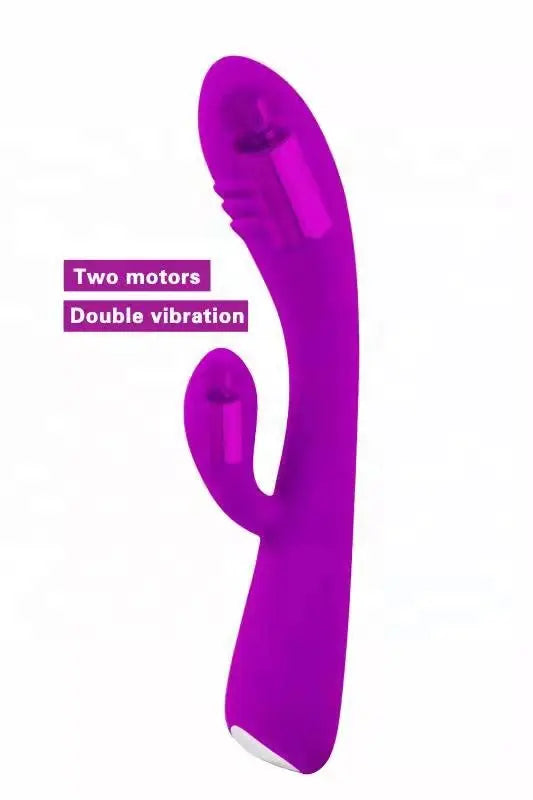 Two Motor G-Spot Sex Toy XL Size Rabbit Vibrator With Double Vibration Ball Bearing Dildo for Women