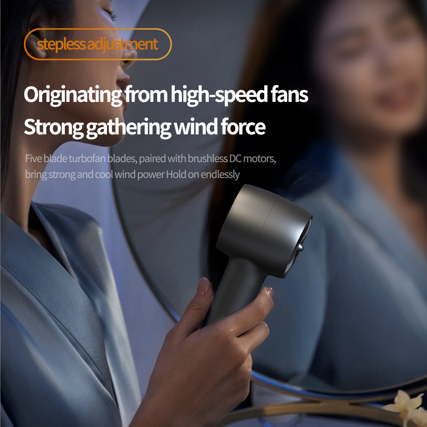Cross-border 100-speed Violent Turbo High-speed Handheld Fan Outdoor Portable Charging Desktop Mini USB Fan Gift