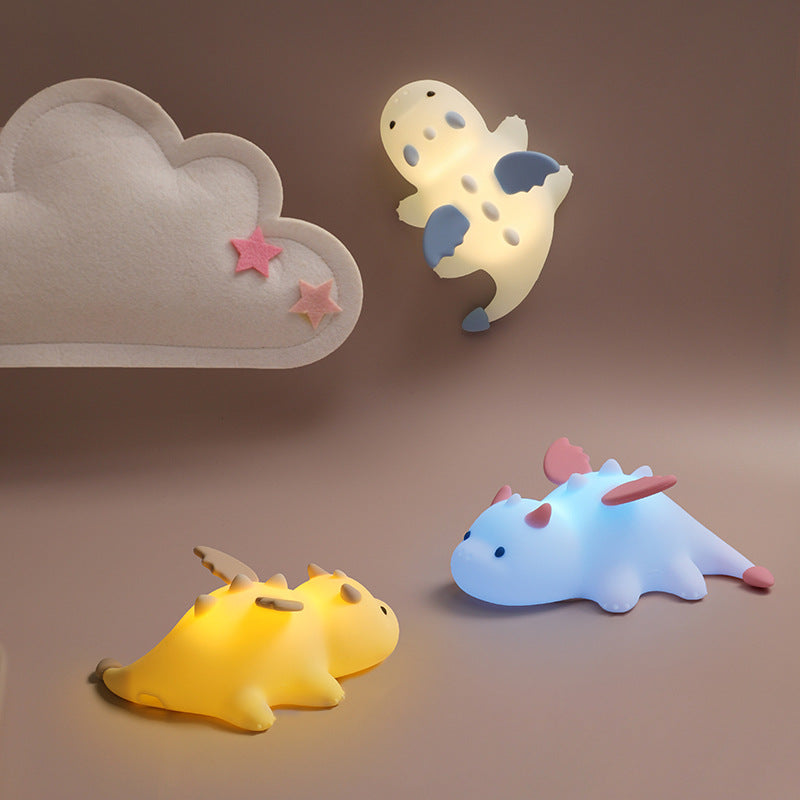 Axolotl Night Light for Kids, Cute Axolotl Lamp Gifts for Boys and Girls, Dimmable Silicone Animal Magnetic Bedside Lamp, Rechargeable Squishy Night Light for Toddler Baby Nursery Room Decor (Blue)