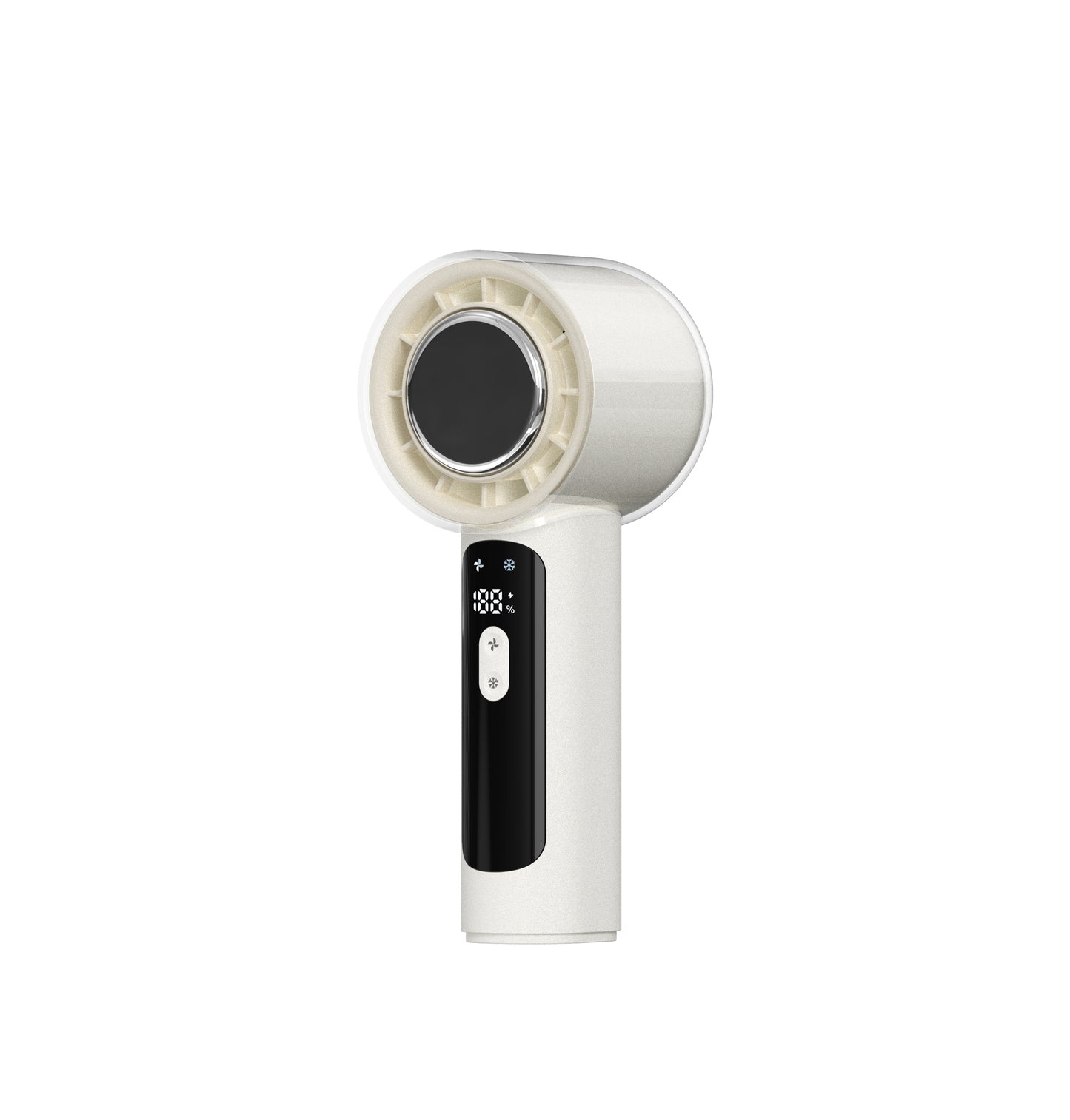 Portable Handheld Cooling Fan with 100-Speed Adjustment, Rapid Semiconductor Cooling & USB Type-C Rechargeable Battery