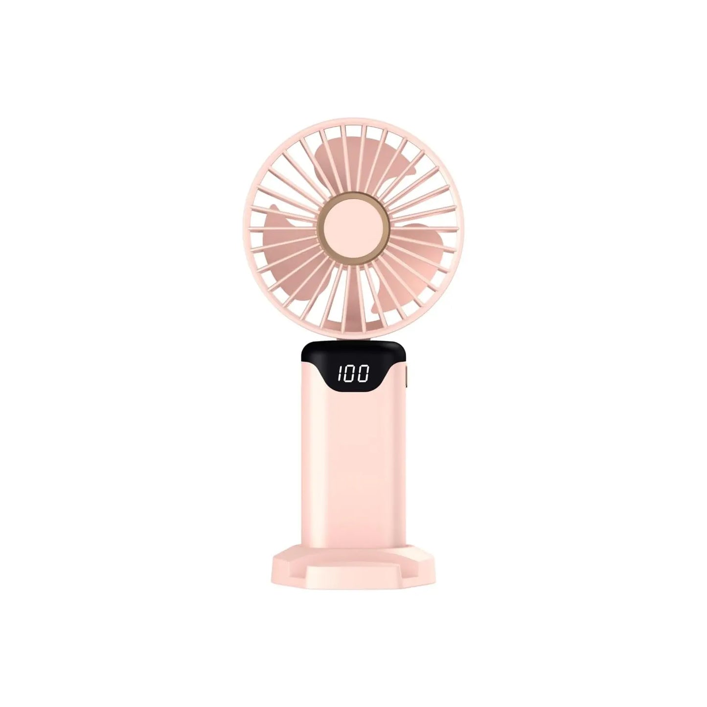 Digital Display Personal Electric Folding Handheld Fan Battery Usb Charging Handy Pocket Foldable Rechargeable Portable Fan Mini