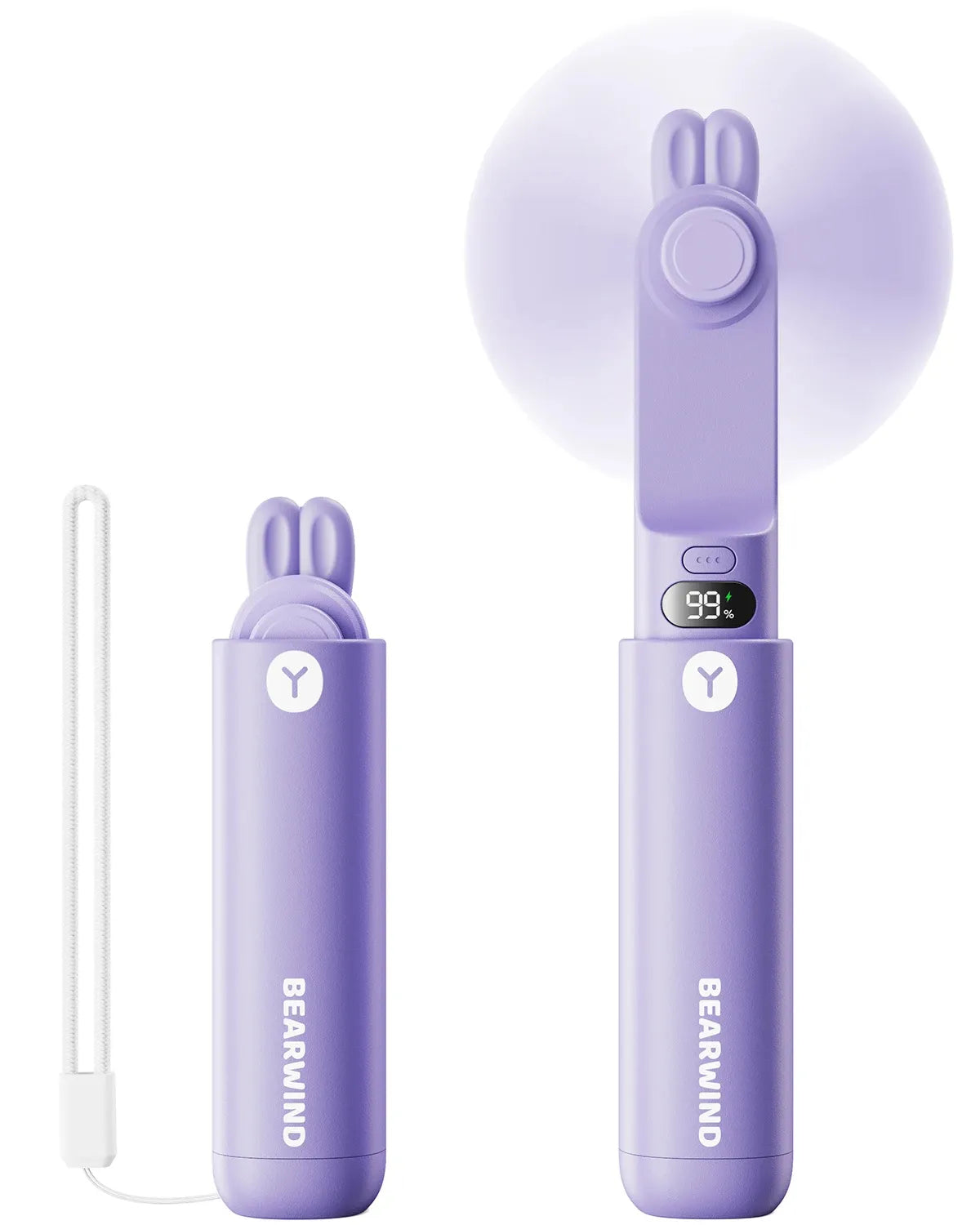 2025 New Portable Outdoor 2000mAh Handheld Mini Rechargeable Fan Personal USB Foldable Fan Pocket Fan with Power Bank