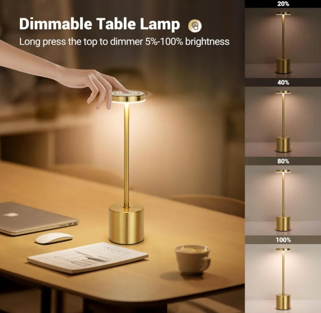 Cross Border Decoration Bedside USB Rechargeable Touch Table Lamp Bar Cafe Rechargeable Ambient Lights