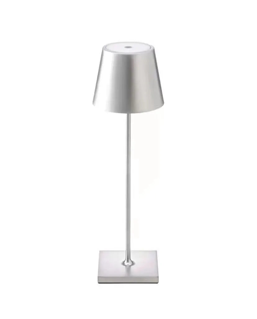 LED Touch Charging Table Lamp High Foot Small Night Light for Outdoor Bar Counter Western Restaurant Atmosphere for Night Tables