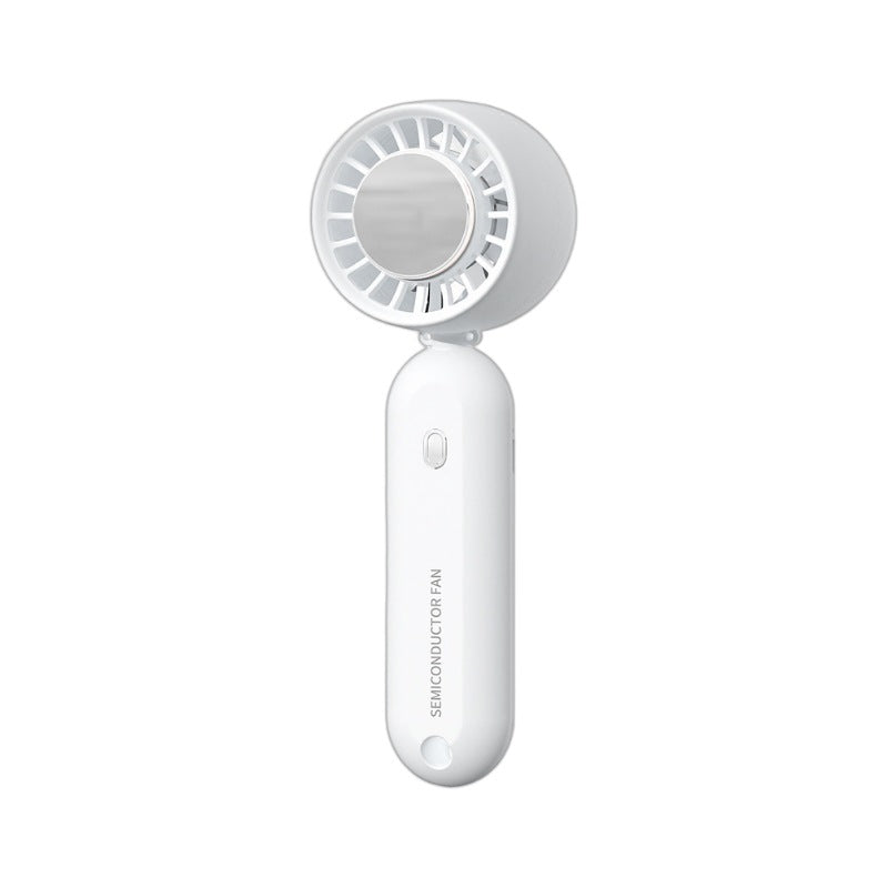 New Ice-cooled Handheld Fan for Outdoor Portable USB Mini Desktop Silent Folding Fan