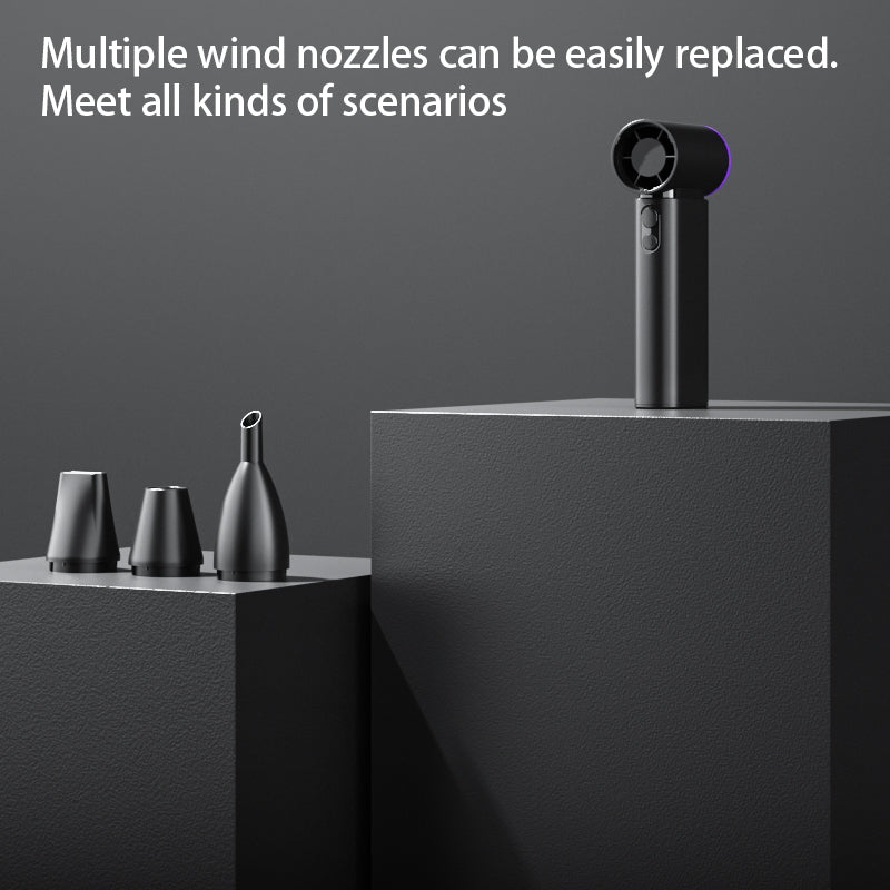 2025 Cross-border New Product: High-speed Handheld Violent Fan, Strong Blowing and Dust Blowing, USB Boost Turbine, Micro Mini Fan
