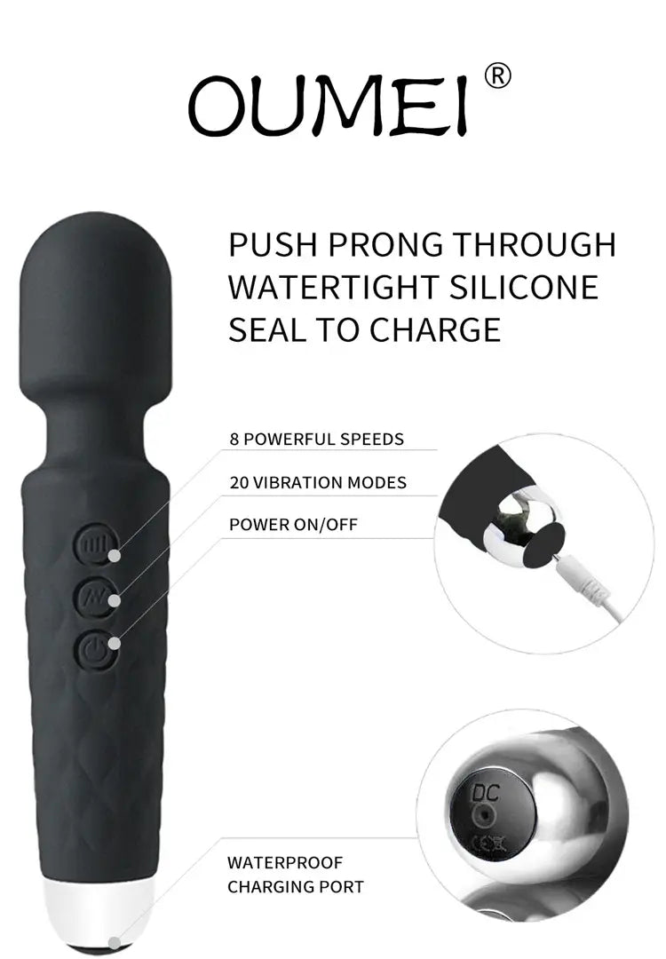 Most Popular Adult Silicon Vibrator Sex Toys Vibrator for Women Wand Vibrator