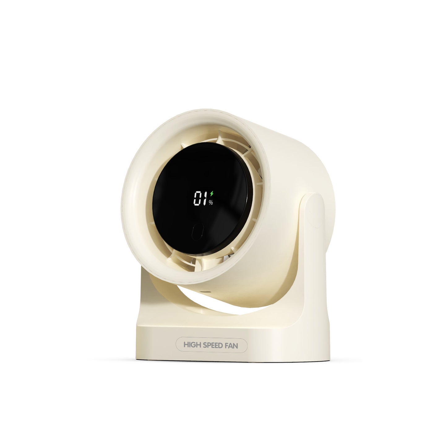 New Desktop High-speed Turbo Fan USB Digital Display Mini Silent Portable 100-speed Strong Wind Force Small Fan