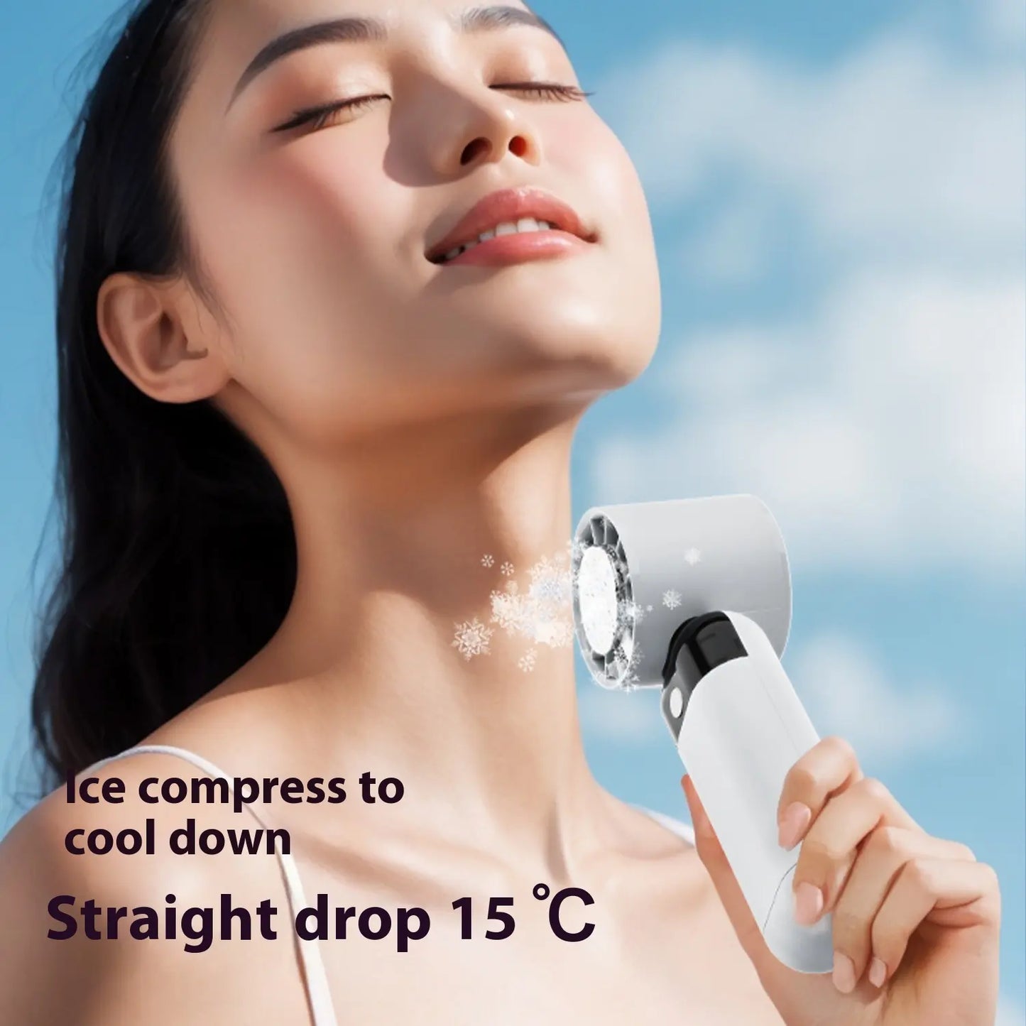 Factory Price Refrigeration Turbo Air Cooler Fan Ventiladores Portatiles Mini Rechargeable Fan for Scenic Spots