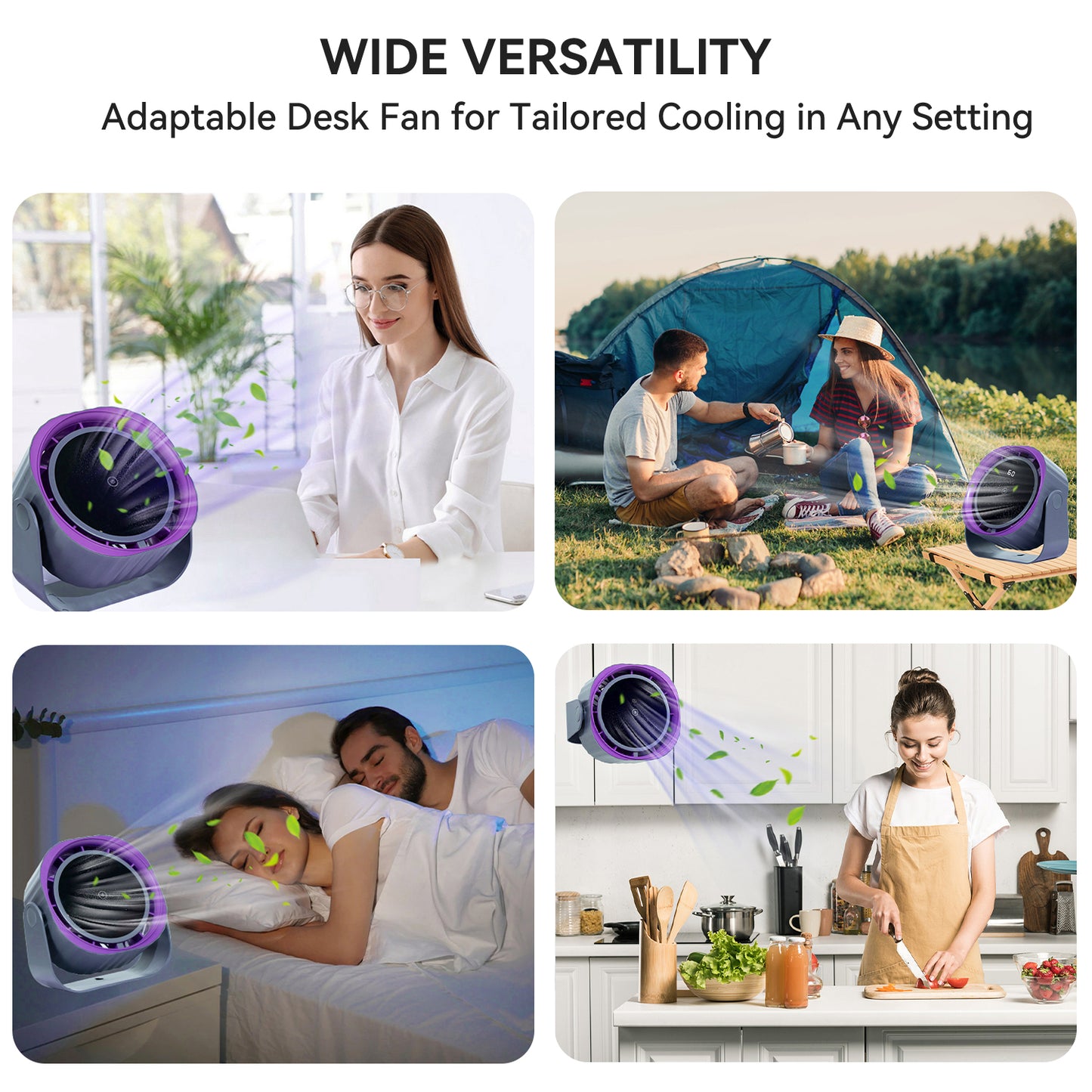 New Style High-Speed Circulating Fan for Home Kitchen Rechargeable Silent Desktop Turbine Mini Fan Wall-Mounted Tabletop Electric Fan