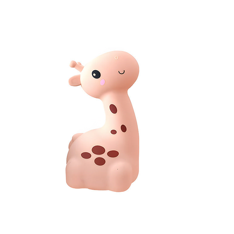 Cute Giraffe Table lamp Study Floor Night led Desk Rechargeable Silicone pear Panda lamp for Kids Bedroom with Touch Control 7 Color Changing led Birthday Gift for Kids