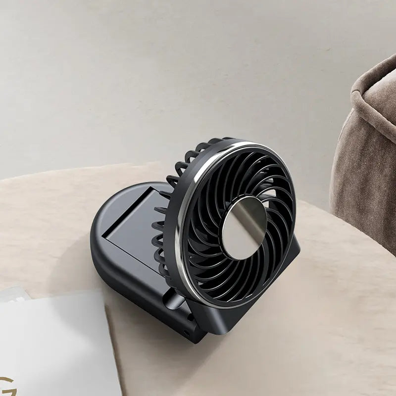 2025 Mini Portable Electric Rechargeable Usb Small Foldable Summer Outdoor Hang Neck Power Bank Hand Held Cooling Fan