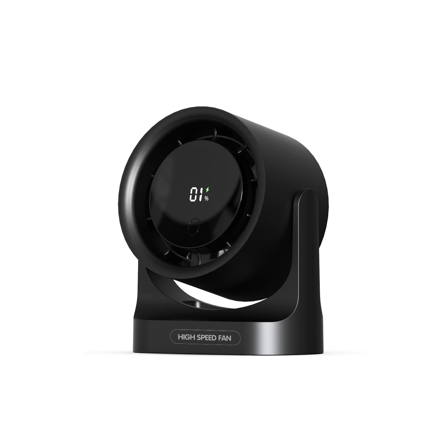 New Desktop High-speed Turbo Fan USB Digital Display Mini Silent Portable 100-speed Strong Wind Force Small Fan