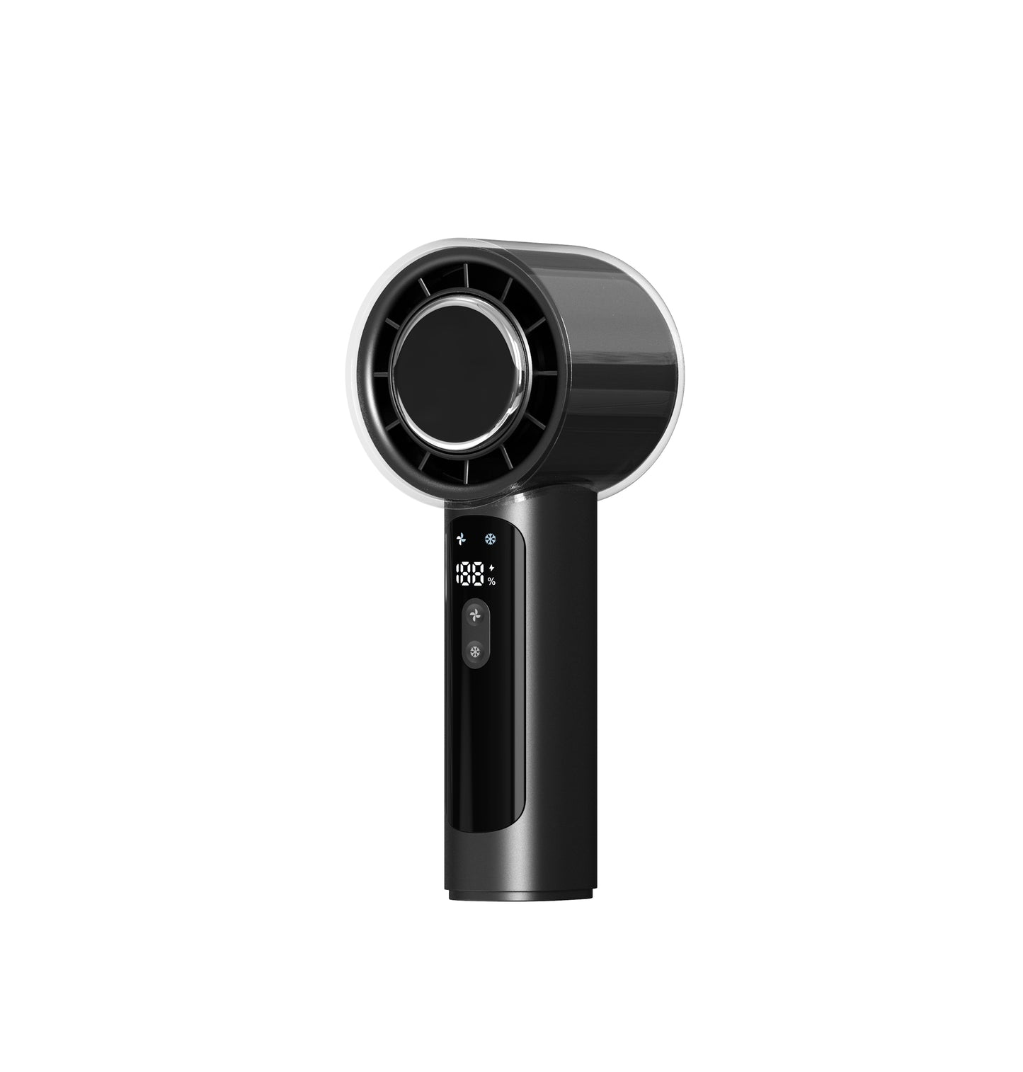 Portable Handheld Cooling Fan with 100-Speed Adjustment, Rapid Semiconductor Cooling & USB Type-C Rechargeable Battery