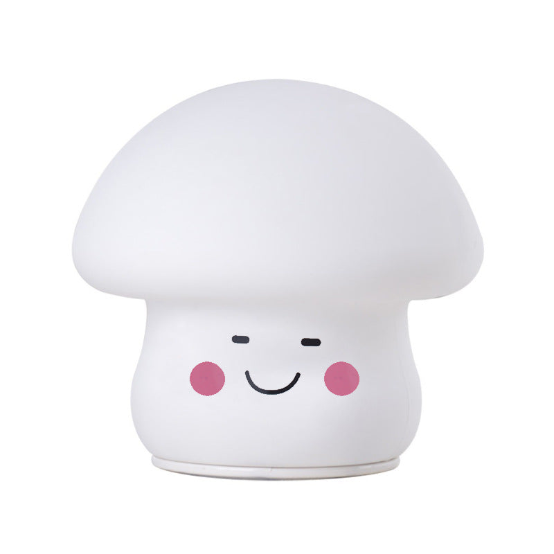 Rechargeable Silicone Mushroom Night Light with 7 Color Changing LED Table Lamp, USB Touch Switch, and Soft Light for Home Decor, Kids, and Gifts