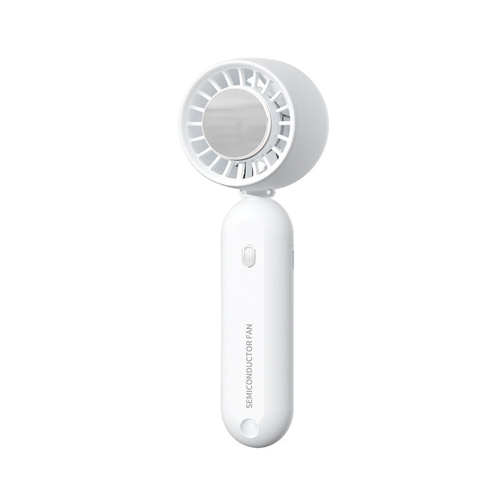 New Ice-cooled Handheld Fan for Outdoor Portable USB Mini Desktop Silent Folding Fan