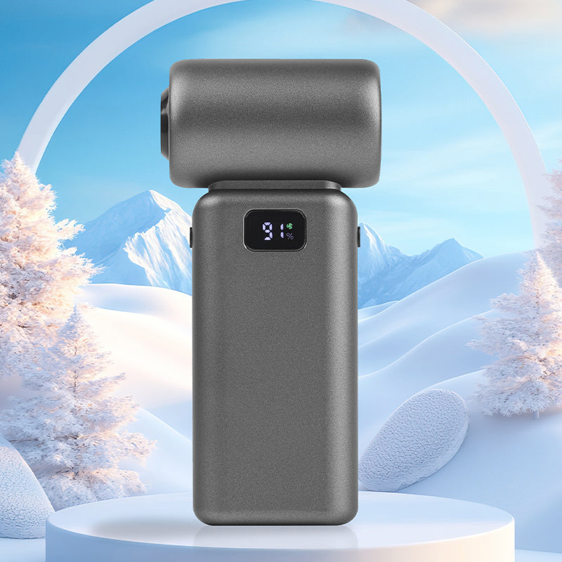 Handheld Powerful Mini Fan – Portable USB Rechargeable Bladeless Fan with Brushless Motor for Instant Cooling