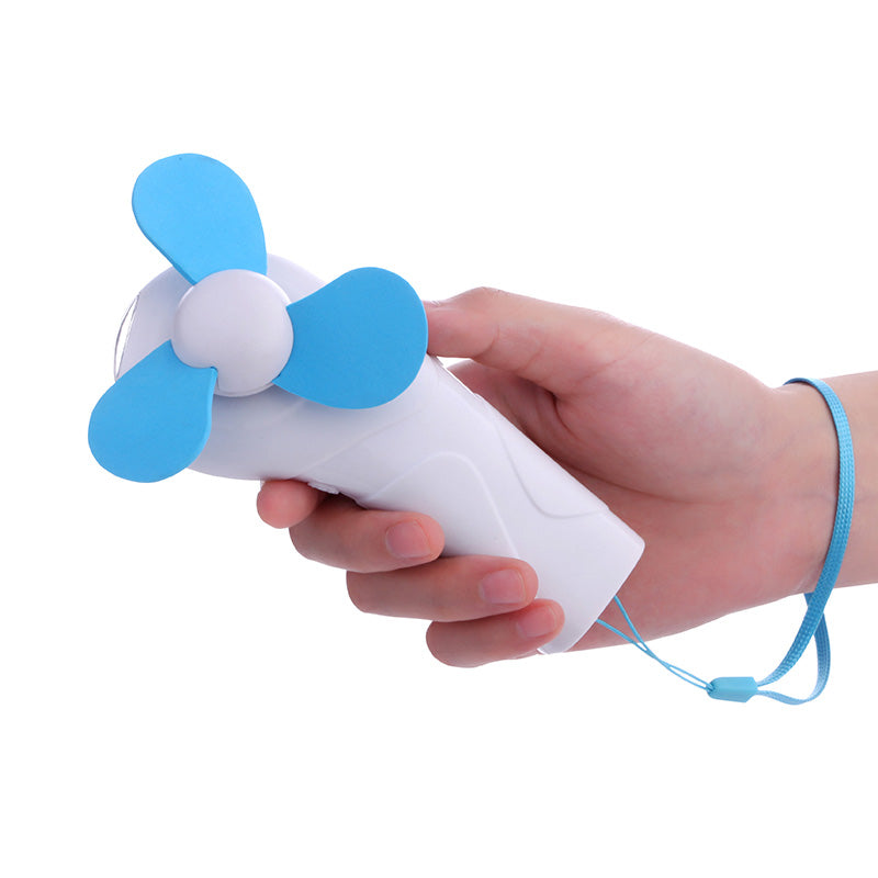 Manufacturer direct sale cross-border outdoor handheld LED lighting flashlight convenient to carry mountain climbing buckle suspension mini fan.