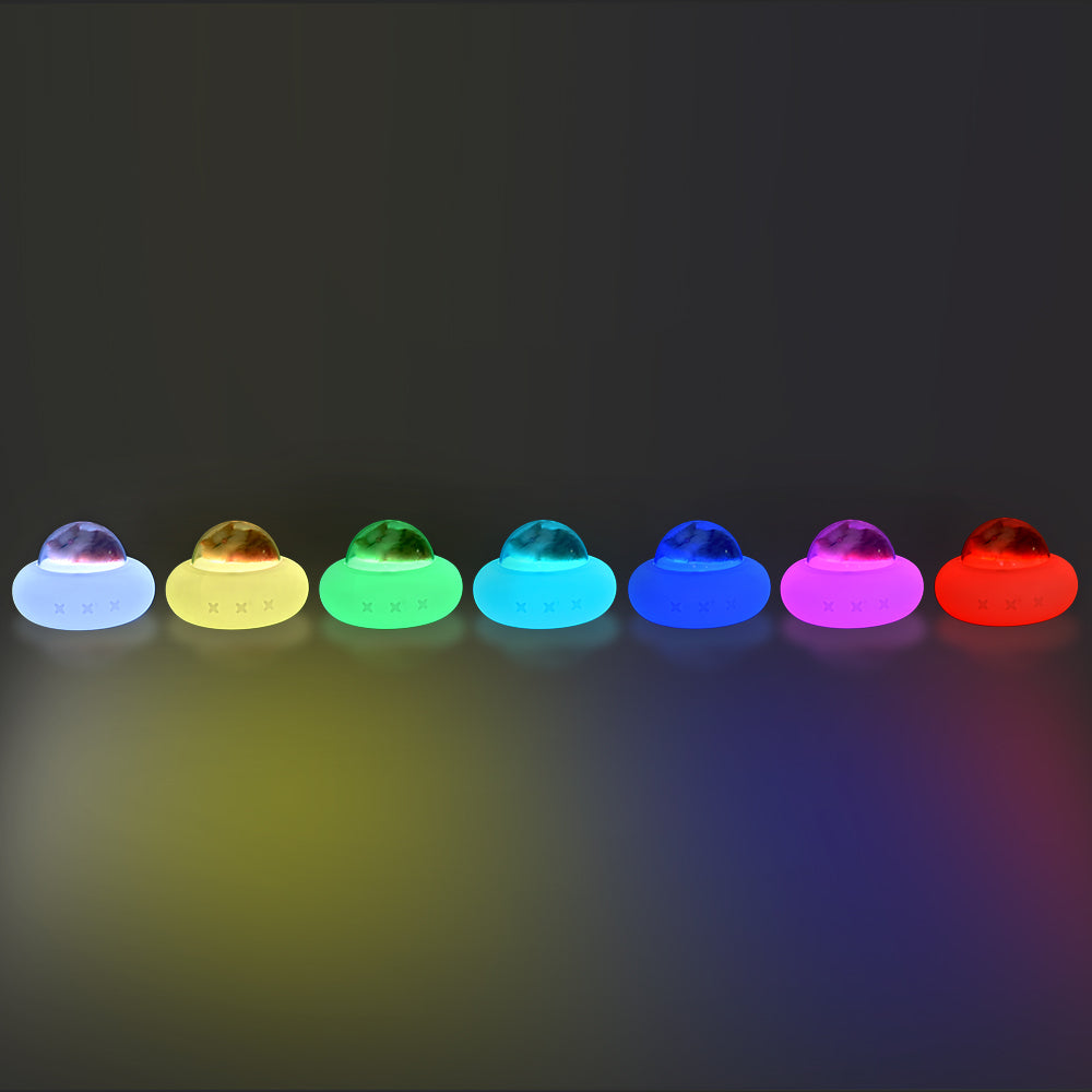 Pet Spaceship Silicone Light USB Small Night Light Cute Cartoon Charging Cute Pet Cat Bedside Led Lamp Cat