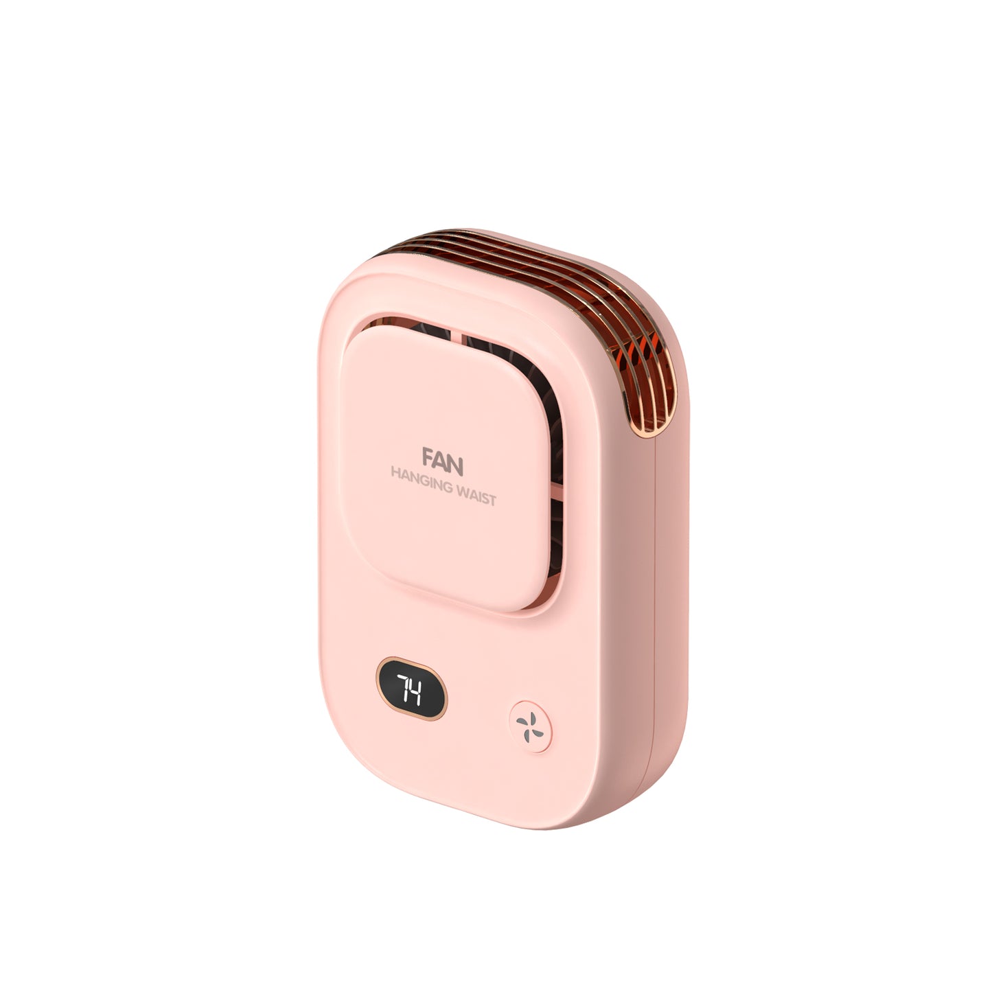 Cross-border Digital Display Waist-mounted Mini Fan Silent USB Charging Outdoor Portable Clip-on Waist Bladeless Neck-hanging Fan