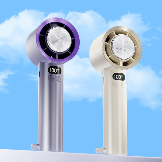 High-Speed Portable Fan with Ice Pack & 100-Level Adjustable Wind