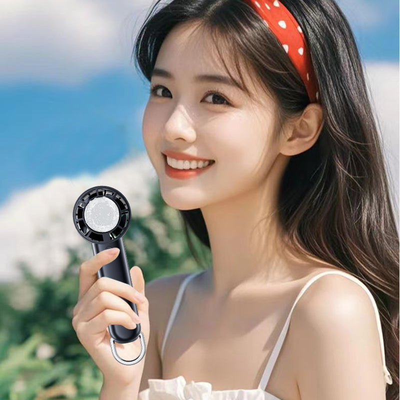 High-Speed Portable Cooling Fan with Ice Pack & USB Type-C Charging – 3 Speed Levels, Rechargeable