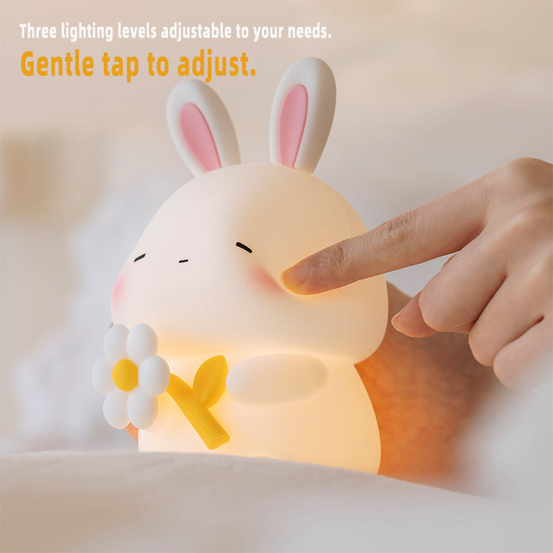 USB Rechargeable Silicone Chicken Night Light 3 Dimming Modes Soft on Eyes Bedroom Sleep Helper Baby Calmer
