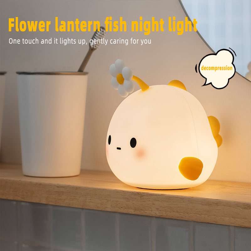 Small Night Light Cute FishShaped Desk Lamp Lamp with Rechargeable 3Level Dimming and Timer Ideal for Childrens Room Nursing Indirect Lighting Cute Goodnight Light for Bedroom Baby Birthday Gift Childrens Gift Christmas Gift