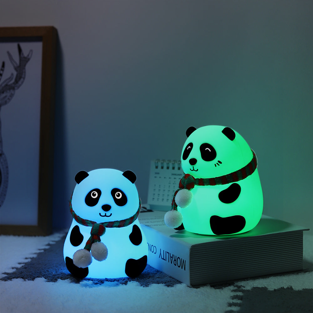 Panda Night Light Table Lamp Desk Lamps Decorate Kids LED Bedroom Lights Child Baby