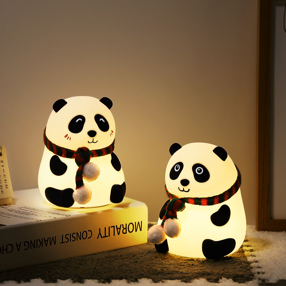 Panda Night Light Table Lamp Desk Lamps Decorate Kids LED Bedroom Lights Child Baby