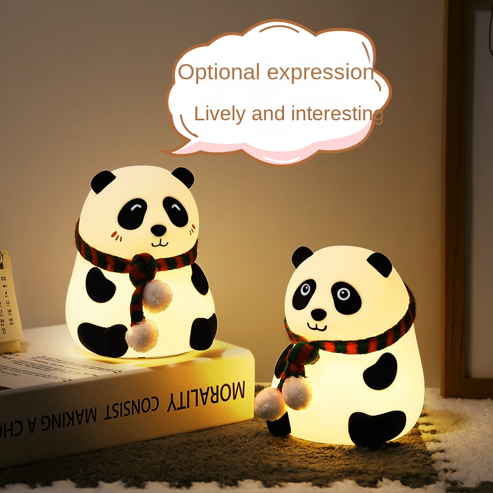 Panda Night Light Table Lamp Desk Lamps Decorate Kids LED Bedroom Lights Child Baby