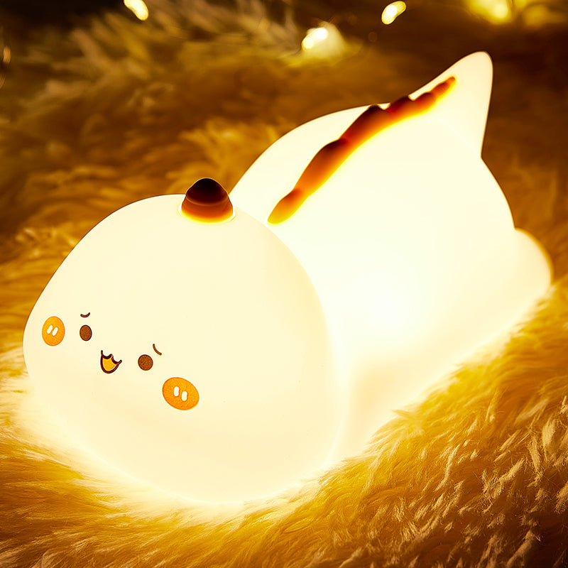 Dinosaur Night Light Cute Animal Squishy Silicone Touch Lamp imer Dimmable Rechargeable LED Nightlight for Kids Baby Girls