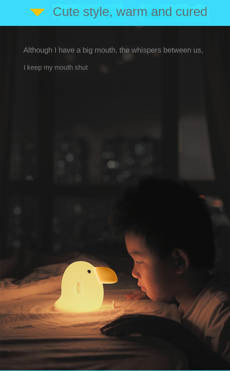 Kids Night Light Cute Silicone Bird Nursery Lamp for Baby and Toddler Animal Night Light for Boys and Girls Squishy Night Light for Bedroom and Kids Room Kids Gift (Bird)