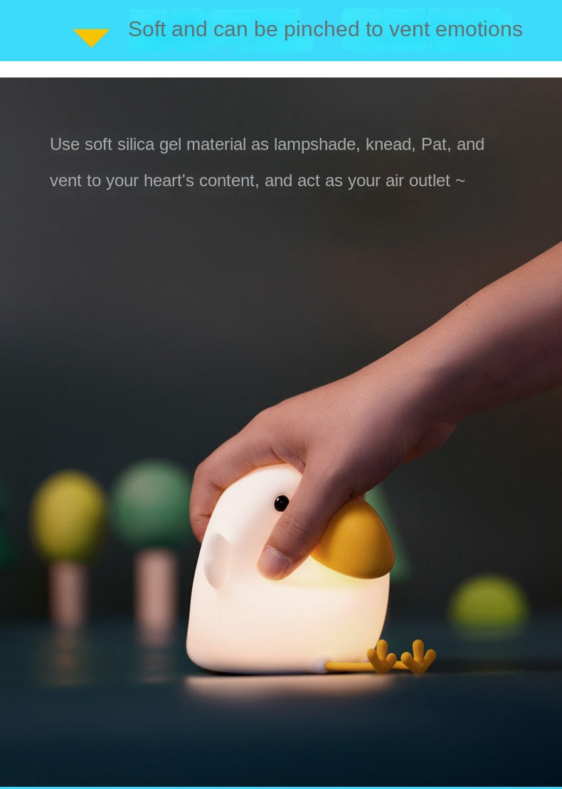 Kids Night Light Cute Silicone Bird Nursery Lamp for Baby and Toddler Animal Night Light for Boys and Girls Squishy Night Light for Bedroom and Kids Room Kids Gift (Bird)