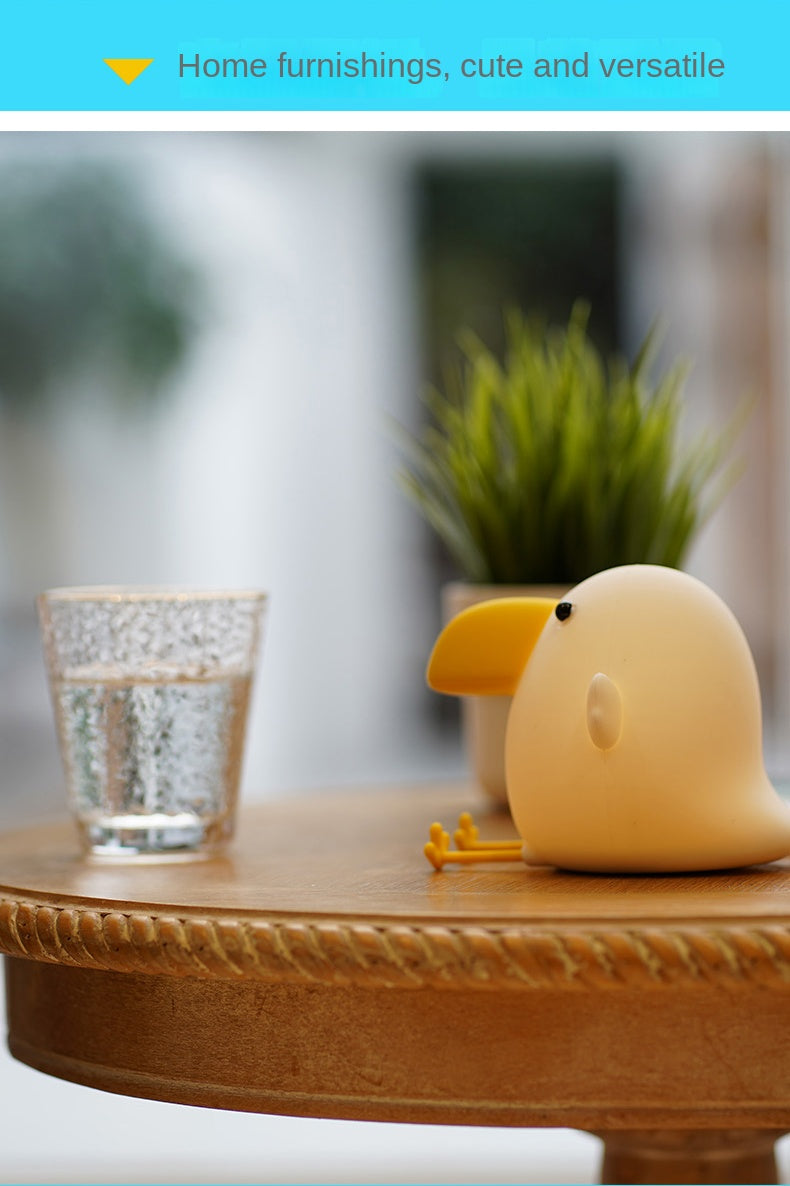 Kids Night Light Cute Silicone Bird Nursery Lamp for Baby and Toddler Animal Night Light for Boys and Girls Squishy Night Light for Bedroom and Kids Room Kids Gift (Bird)