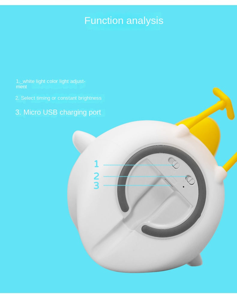 Kids Night Light Cute Silicone Bird Nursery Lamp for Baby and Toddler Animal Night Light for Boys and Girls Squishy Night Light for Bedroom and Kids Room Kids Gift (Bird)
