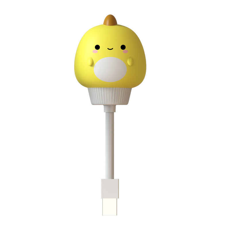 Night Light Lamp for Kids Baby Nursery Children's Lighting USB Little Duck Bear Rabbit cat Children's Room Breastfeeding Creative Cartoon Gifts